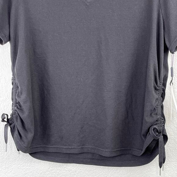 Calvin Klein Performance Bundle of 2 Black Side Tie Activewear Tops Plus 1X NWT - Picture 7 of 16